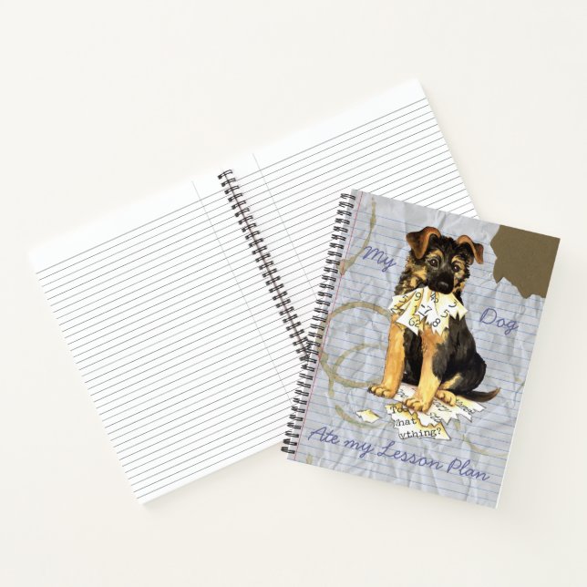 Cuaderno Mi pastor alemán comió mi plan de lección (Interior)