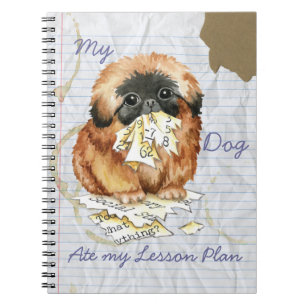 Cuaderno Mi Pekingese comió mi plan de clases