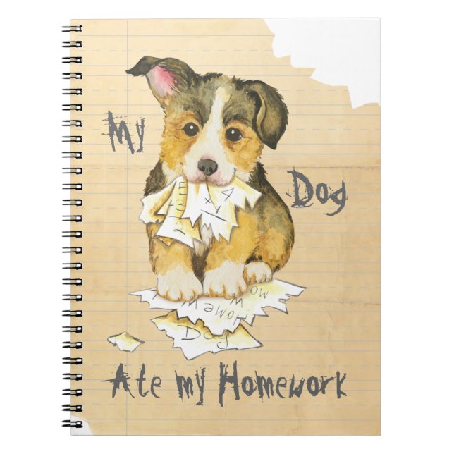 Cuaderno Mi Pembroke Welsh Corgi se comió mi casa (Frente)