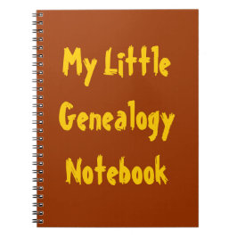 Cuaderno Mi pequeño bloc de notas de genealogía