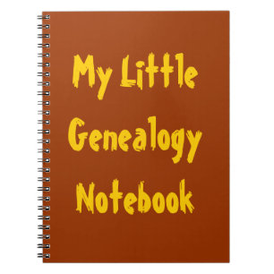 Cuaderno Mi pequeño bloc de notas de genealogía