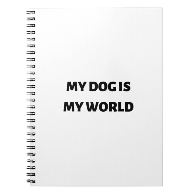 Cuaderno Mi perro es mi mundo (Frente)