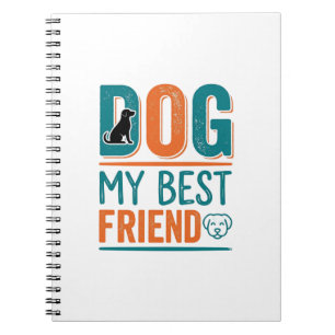 Cuaderno Mi perro mi mejor amigo Camiseta diseño vintage am