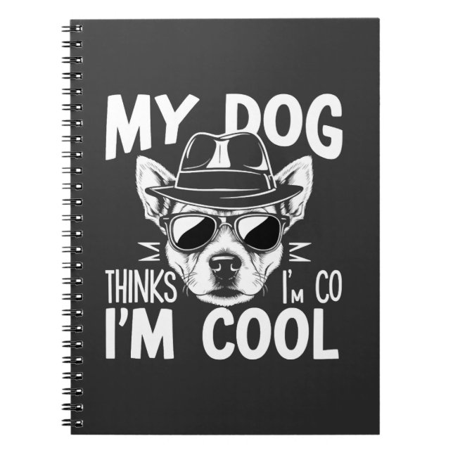 Cuaderno Mi perro piensa que soy genial  (Frente)