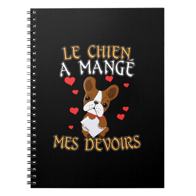 Cuaderno Mi perro se comió mi tarea - Cita de aprendizaje d (Frente)