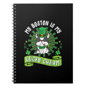 Cuaderno Mi Perro Terrier De Boston Es Mi Encanto Afortunad