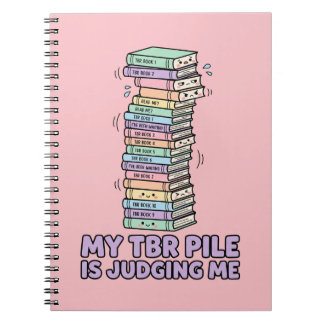 Cuaderno Mi Pila TBR Me Está Juzgando Divertido Libro Vecto