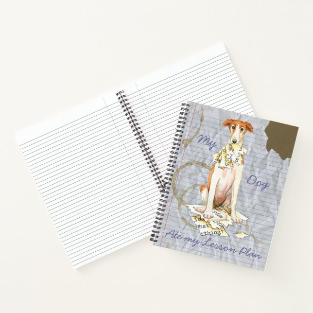 Cuaderno Mi plan de clases de Borzoi Ate My Lesage (Interior)