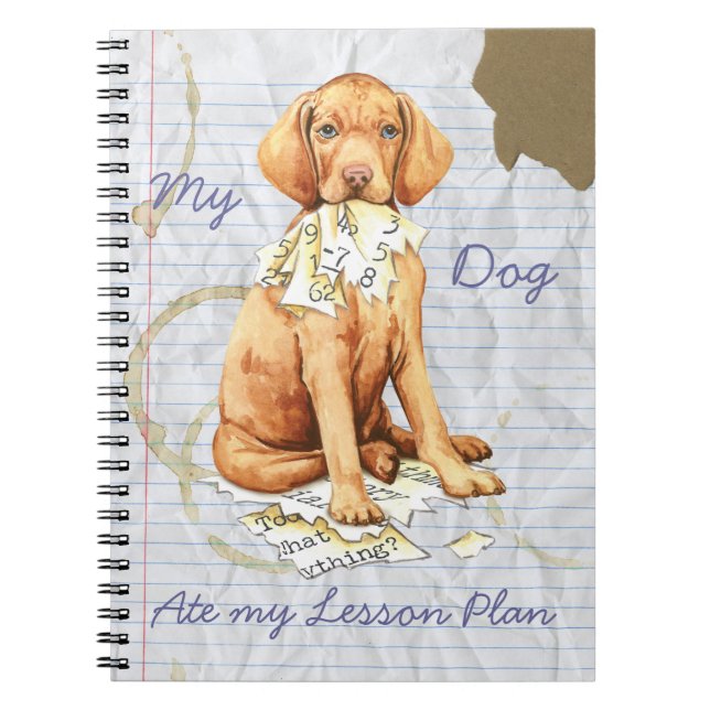 Cuaderno Mi plan de clases Vizsla Ate my (Frente)