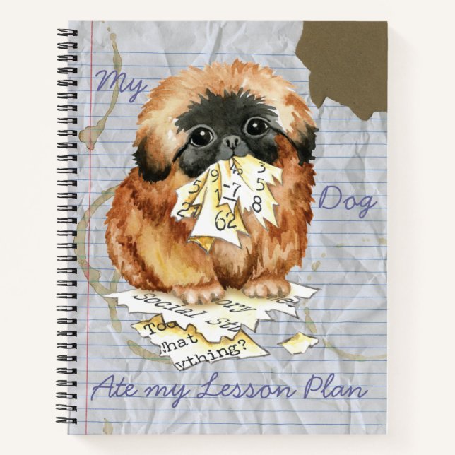 Cuaderno Mi plan de lección para los pekingeses (Anverso)