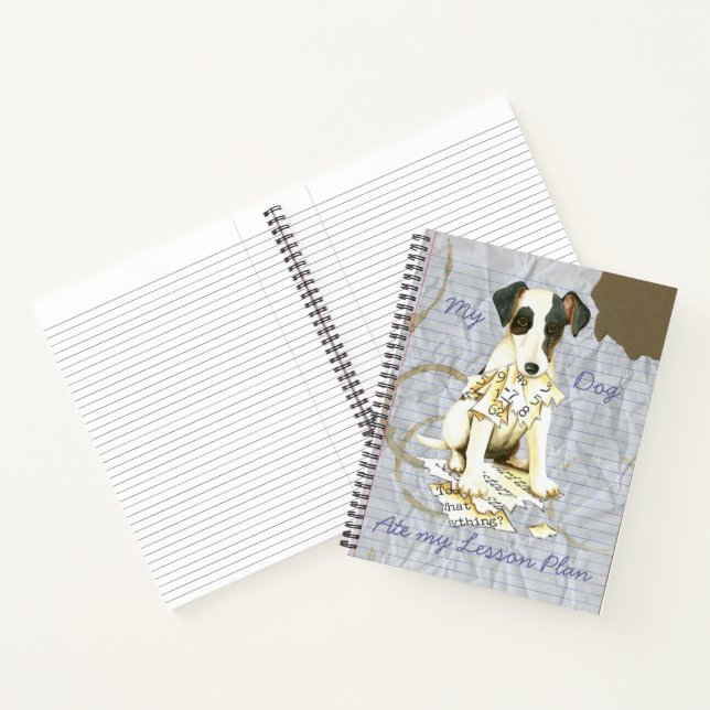 Cuaderno Mi Plan de Lecciones de Mi Smooth Fox Terrier (Interior)