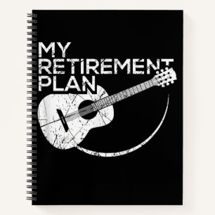Cuaderno Mi plan de retiro Músicos divertidos de guitarra