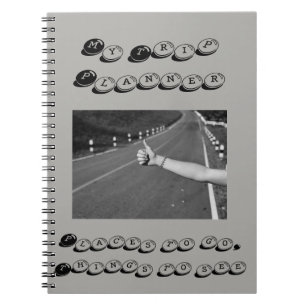 Cuaderno Mi planificador del viaje - lugares a ir, cosas a