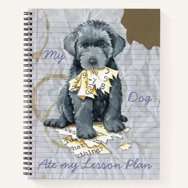 Cuaderno Mi portátil Bouvier Ate my Lesson Plan (Anverso)