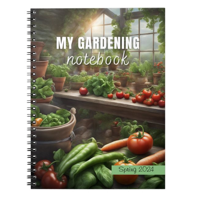 Cuaderno Mi portátil de jardinería para los jardineros a pe (Frente)