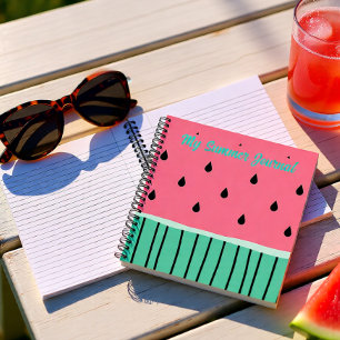 Cuaderno Mi portátil de sandía rosa de Summer Journal