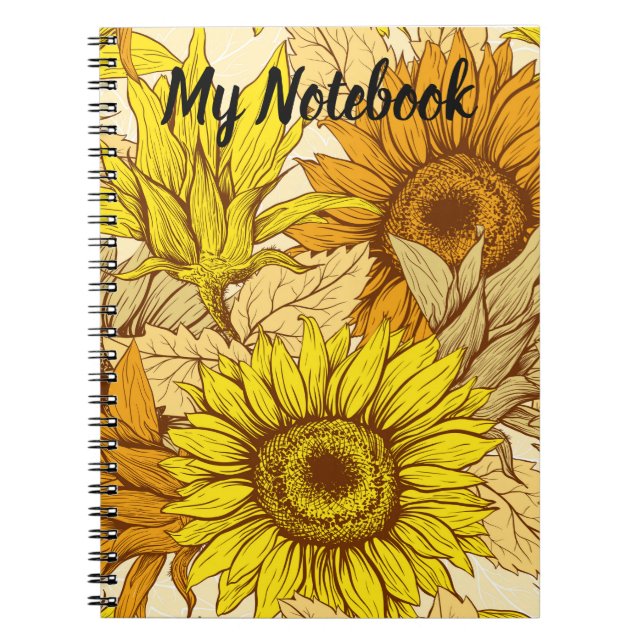 Cuaderno Mi portátil girasol (Frente)