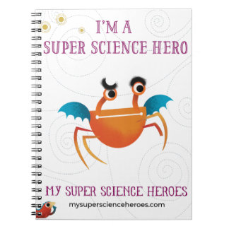 Cuaderno Mi portátil Super Science: Naranja minion