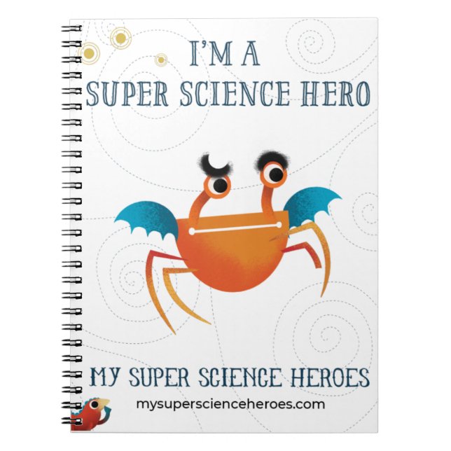 Cuaderno Mi portátil Super Science: Naranja minion (Frente)