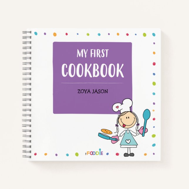 Cuaderno MI PRIMER BLOQUEO DE COOKBOOK en blanco (Anverso)