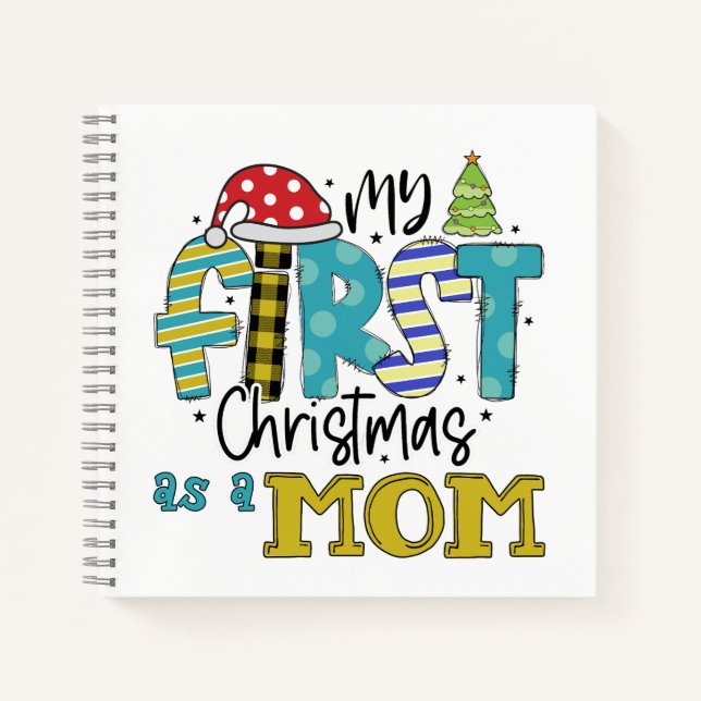 Cuaderno Mi primera Navidad como mamá (Anverso)