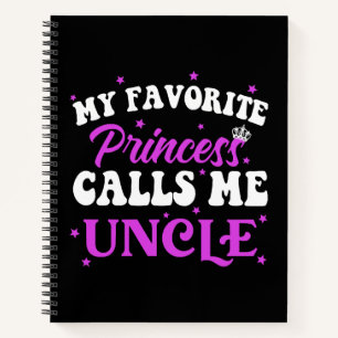 Cuaderno Mi princesa favorita me llama tío