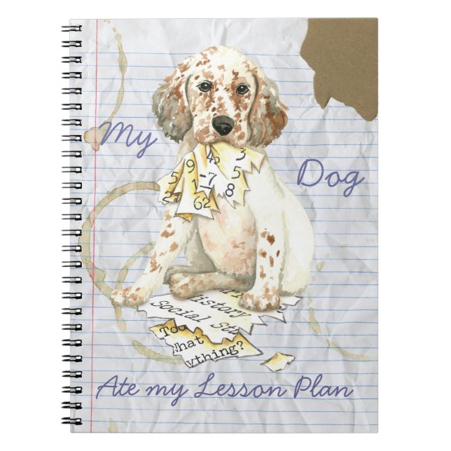 Cuaderno Mi programa de clases de inglés Ate My Lesage (Frente)