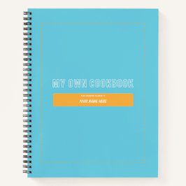 Cuaderno Mi propio portátil de Personalizable azul Cookbook