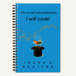 Cuaderno Mi próximo asombroso truco de magia Receta
