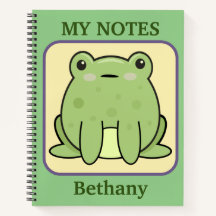 Mi rana de notas personalizada