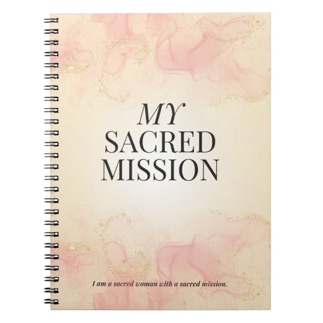Cuaderno Mi sagrada misión - Un diario de viajes femenino (Frente)
