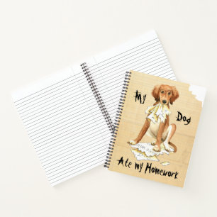 Cuaderno Mi Saluki comió mi hogar