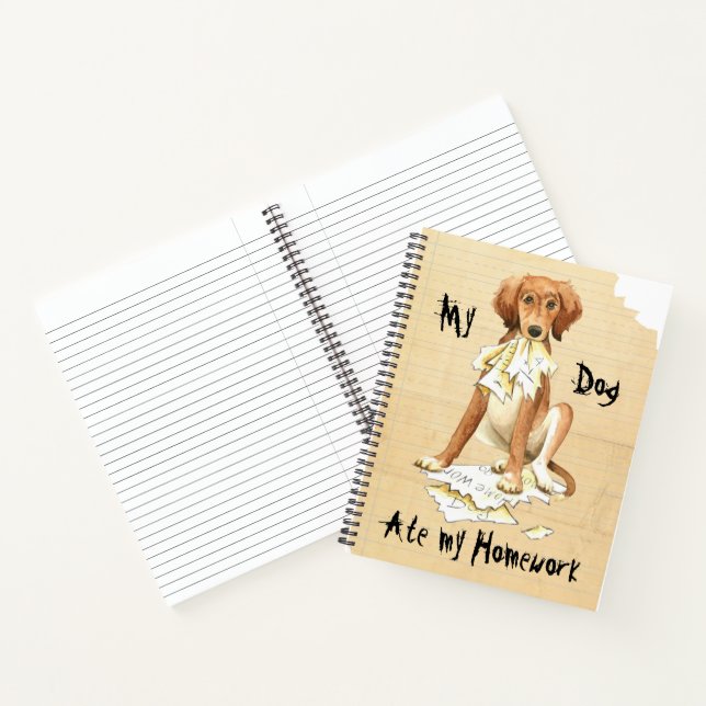 Cuaderno Mi Saluki comió mi hogar (Interior)
