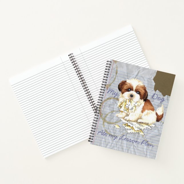 Cuaderno Mi Shih Tzu Ate Mi Plan De Lecciones (Interior)