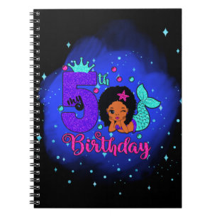 Cuaderno Mi sirena de cumpleaños número 5