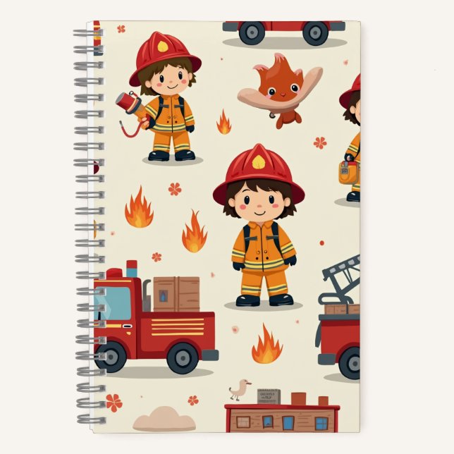 Cuaderno Mi sueño es un bombero (Anverso)