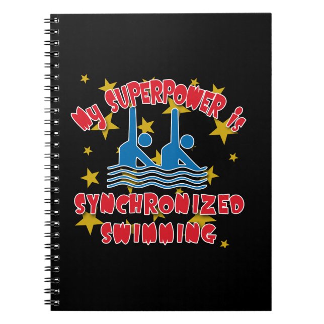 Cuaderno Mi superpotencia es natación sincronizada (Frente)