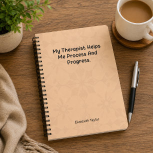 Cuaderno Mi Terapeuta Me Ayuda a Procesar y Progresar