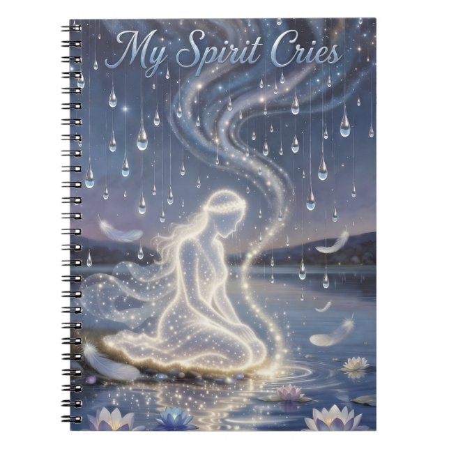 Cuaderno Mi viaje espiritual Volumen dos Mi espíritu llora (Frente)