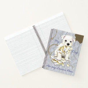 Cuaderno Mi Westie Ate mi Plan de Lecciones