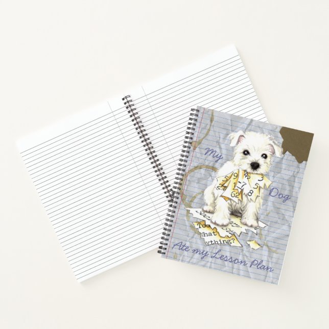 Cuaderno Mi Westie Ate mi Plan de Lecciones (Interior)