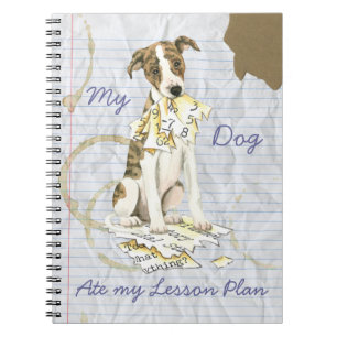 Cuaderno Mi Whippet comió mi plan de lección