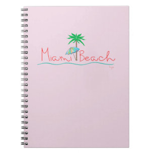 Cuaderno Miami con la palma y el paraguas