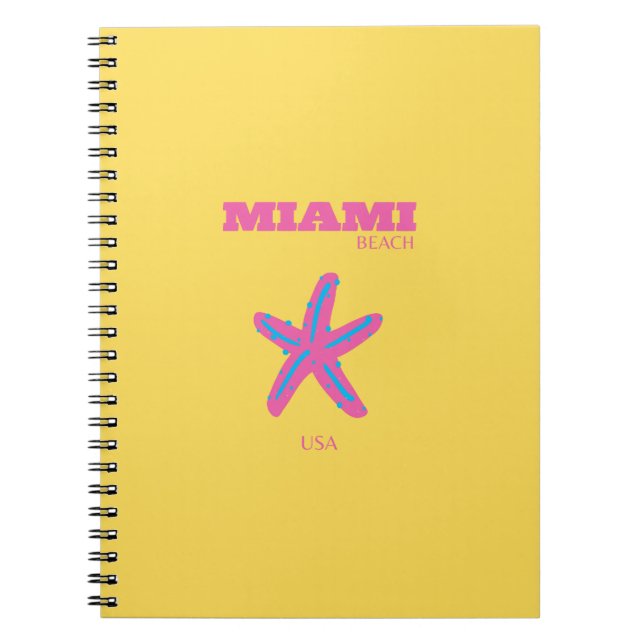 Cuaderno Miami, Miami Beach, Travel Art (Frente)