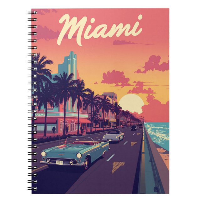 Cuaderno Miami Sunset Vintage (Frente)