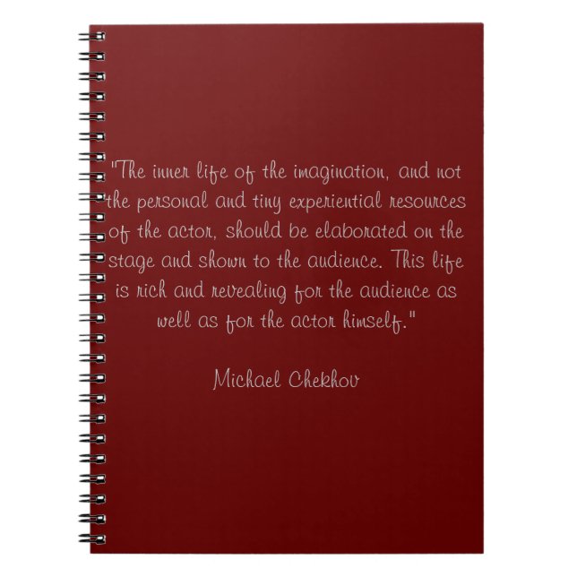 Cuaderno Michael Chekhov (Frente)