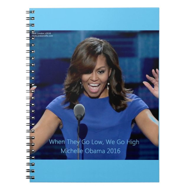 Cuaderno Michelle Obama Colectivo "Vamos Alto" (Frente)