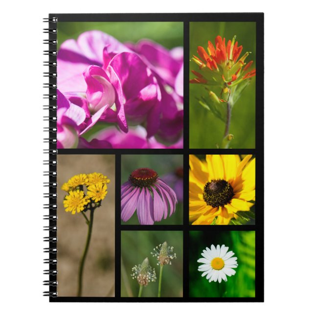 Cuaderno Michigan Wildflowers Montage (Frente)
