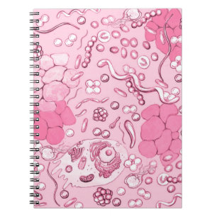 Cuaderno Microbiología en rosa