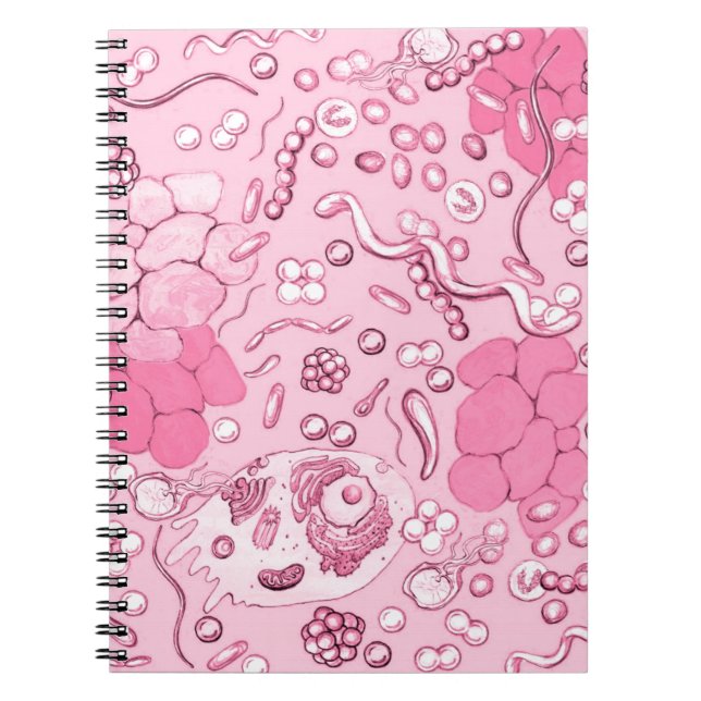 Cuaderno Microbiología En Rosa (Frente)